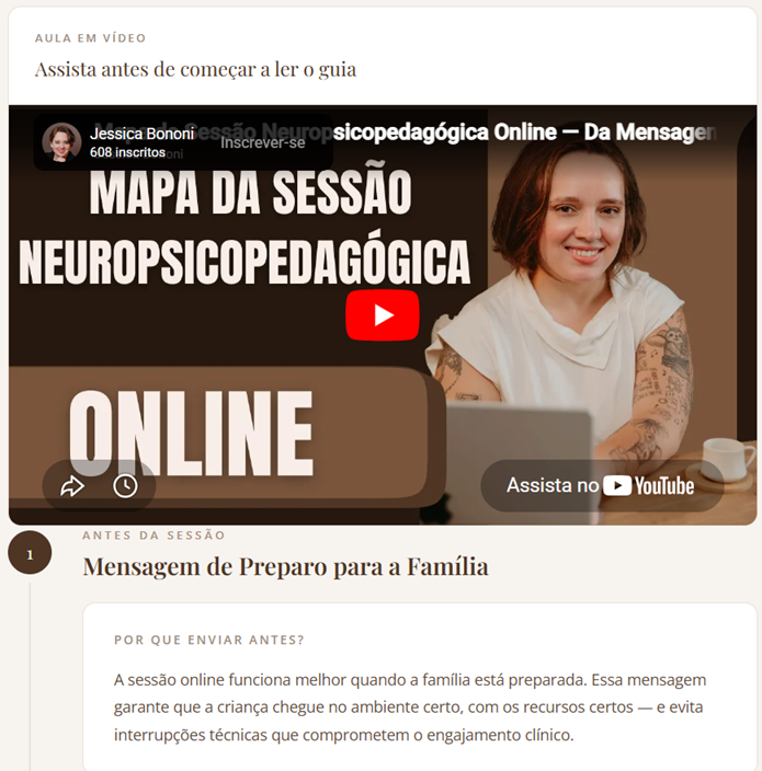 Mapa da Sessão Online